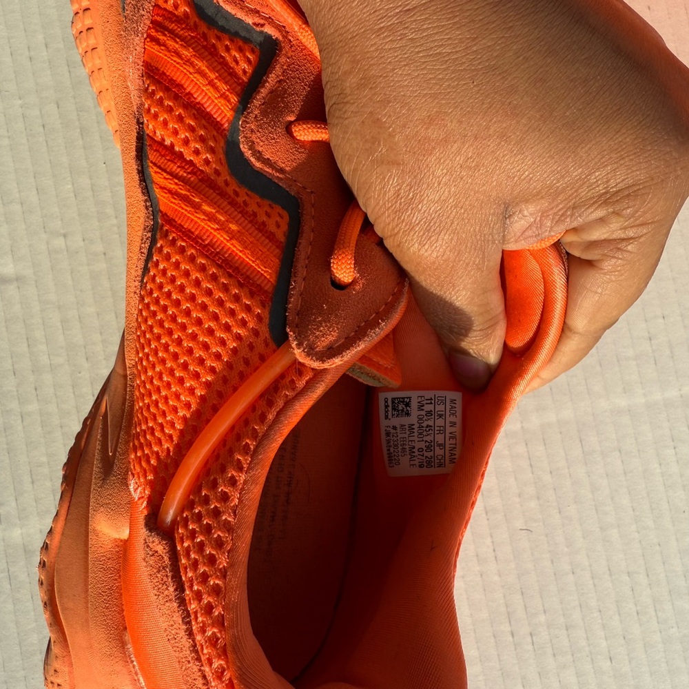 adidas Originals Ozweego Men's Lace-Up Sneakers, Orange, Size 11 - Picture 8 of 8